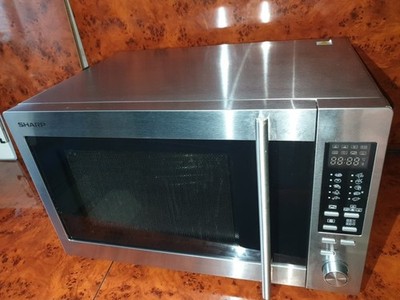 Sharp Mikrowelle R 92 stw Mikrowellengerät Profi Gastro defrost grill edelstahl
