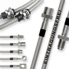 F&uuml;r Mercedes CL63 AMG [C215 Coupe] Stahlflex Bremsschl&auml;uche