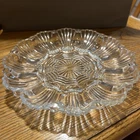 Vintage Clear glass Anchor Hocking Pattern 896 deviled egg plate.