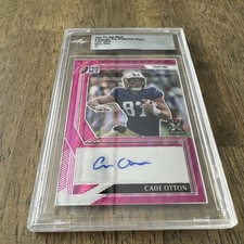 2022 Pro Set Metal Pre Production Proof Cade Otton Wave Pink 1/1 Auto