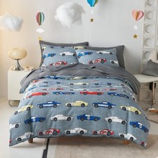- Race Car Bedding Set for Boys, Cute Colorful Sports Car Supercar Wheels Com...