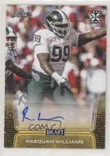 2020 Leaf Draft Auto Gold Raequan Williams #BA-RW1 Auto 03xg
