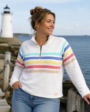 LL Bean Womens 2X Peaks Island 1/4 Zip Pullov...