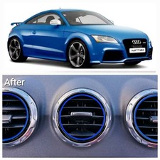 Anelli di sfiato aria blu Audi TT,TTS,TRS MK2 8J 2006-14 x 5 (nuovo design)
