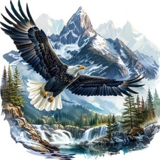 Eagle Diamond Art Kits for Adults, 5D DIY Eag...