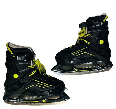 Jackson Skates Ultima Softec Vibe Youth Kids Medium 2-6 Ice Black New 