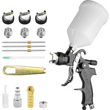 Hvlp Spray Gun Set W1.41.72.0mm Nozzle 20oz 600cc Gravity Feed Air Spray Gun