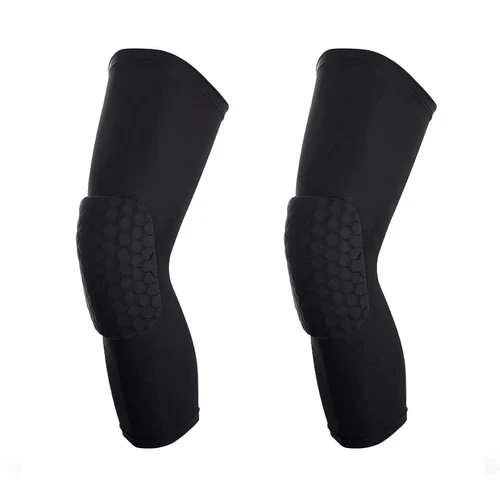 Honeycomb Pad Basketball Crashproof Antislip Knee Leg Long Sleeve Protector Gear - Picture 7 of 11