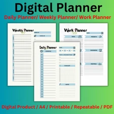 Digital Planner | Daily, Weekly, Work Goodnotes iPad Planner Digital Journal Pdf
