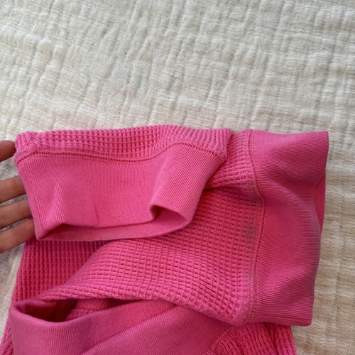 J. SET Pullover e Pantaloni Crew Waffle Maglia Rosa Donna Taglia XXL Stile #AS037 - Foto 19 di 19