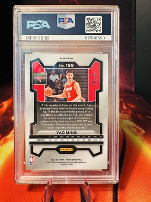 2023-24 Panini Prizm - Yao Ming #199 Red Power Prizm /75 for sale