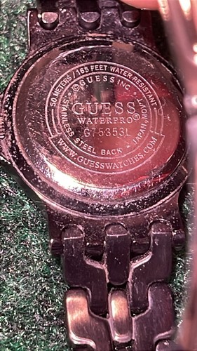 GUESS Water Resistant G75353L Damenuhr Analog Quarz 50m braucht Batterie - Bild 3 von 5