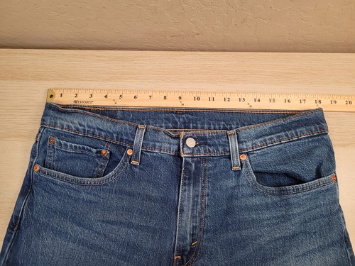 Jeans Levis 511 Para Hombre Etiqueta 36x30 Azul Cónico Recto Medio Lavado Elastizado Denim - Imagen 7 de 10