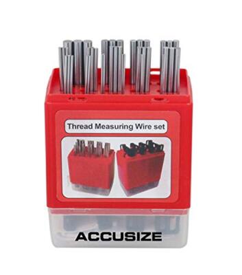 U.S. and Metric Thread Measuring Wire Set with Thread Measuring Wire Holders ...