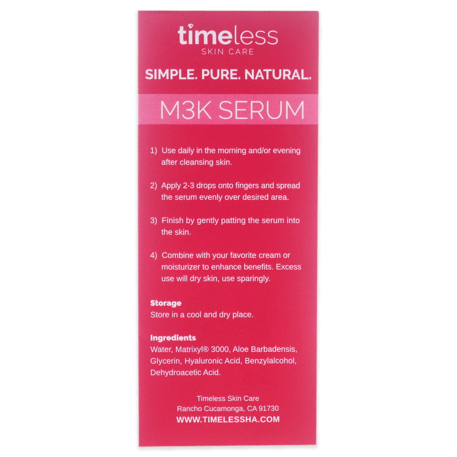 Timeless Skin Care Matrixyl 3000 Serum 1 oz. Facial SerumUK NEW eBay