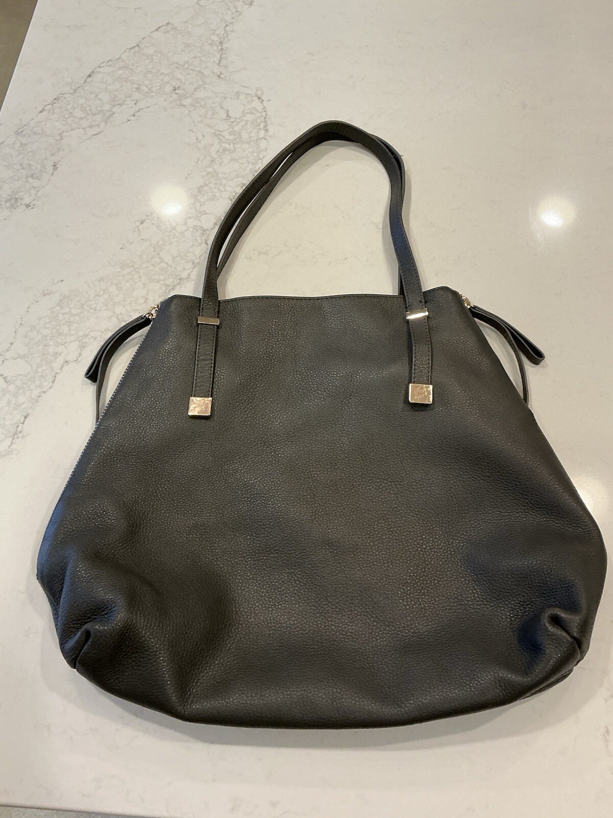 Joie Leather Hobo Side Zip Tote Bag-Grey-Excellen… - image 1