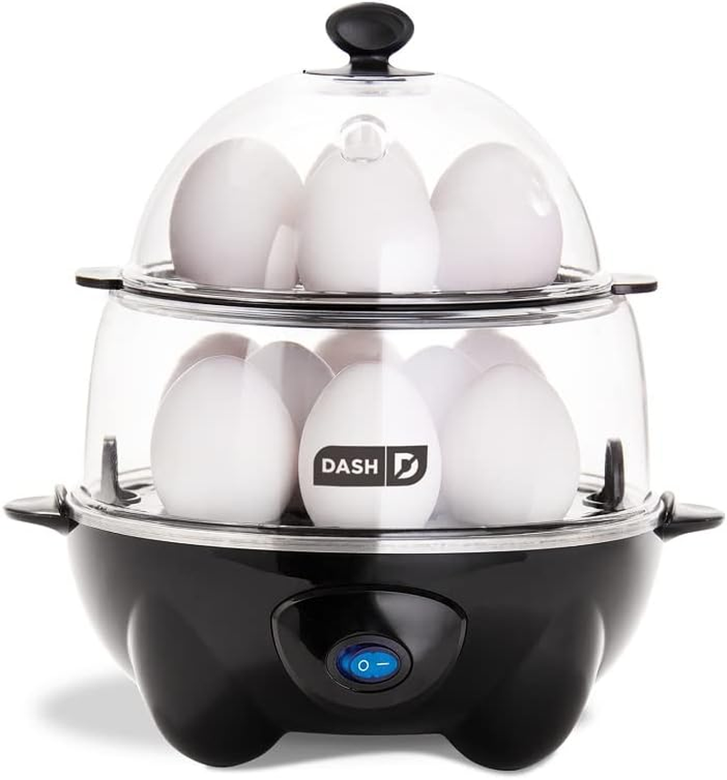 Deluxe Rapid Egg Cooker for Hard Boiled Poached Scrambled Omelets and Steaming