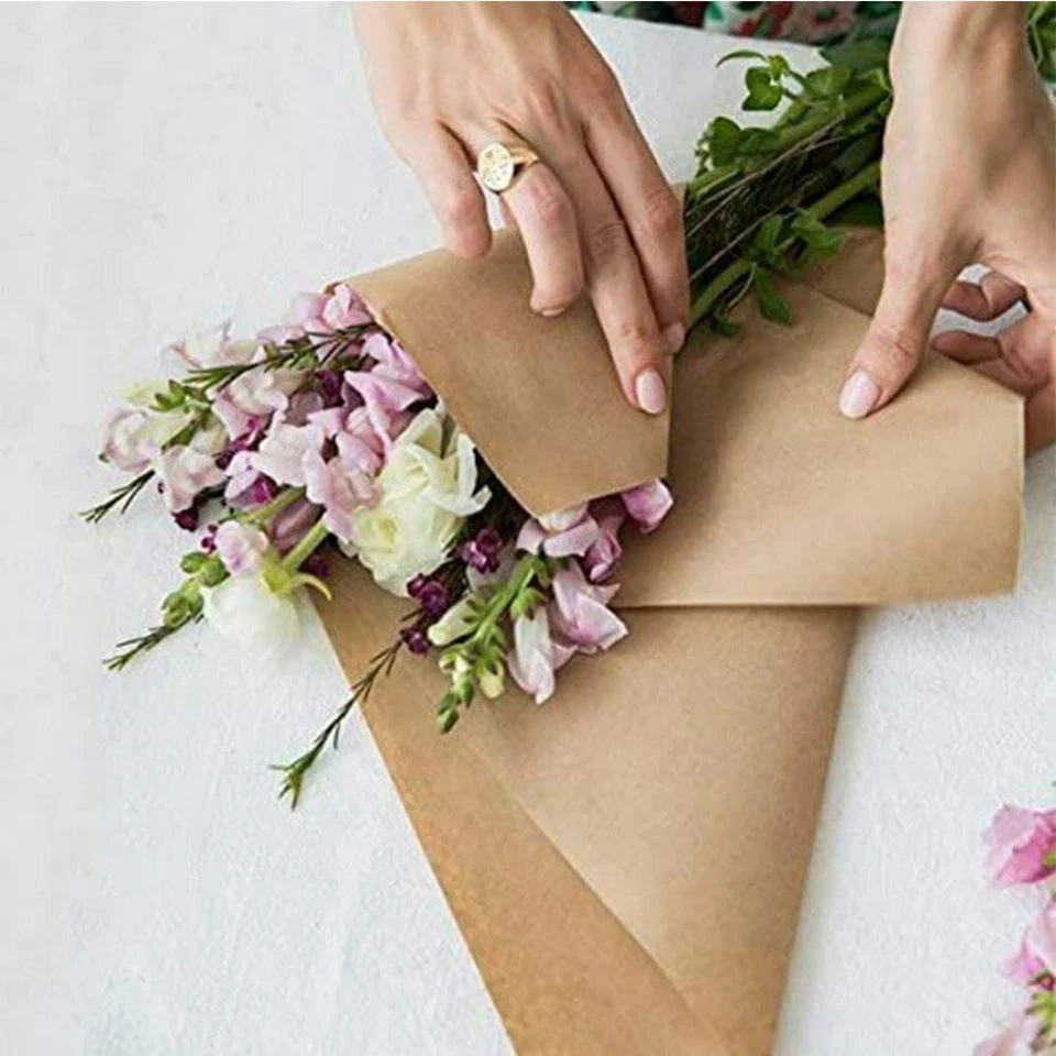 BROWN KRAFT PARCEL PAPER FOR WRAPPING AND PACKAGING PARCELS STRONG ROLLS 90GSM - Image 4 of 4