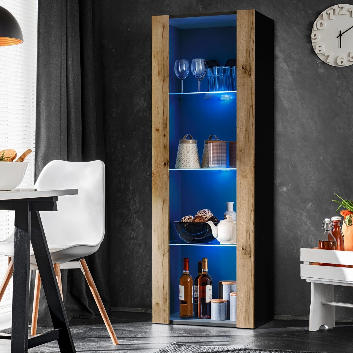 Etagère de rangement 9 cases bali en cannage - marron THE HOME DECO FACTORY Pas Cher
