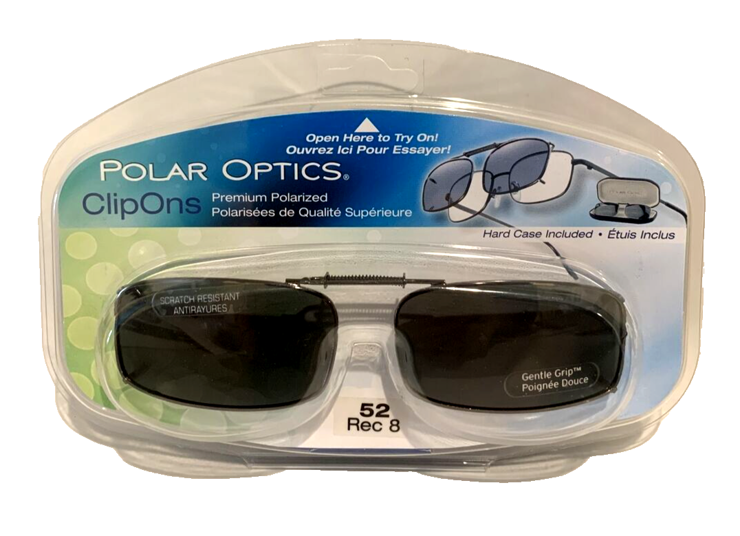 Polar Optics 52 rec Polarized Black Full Frame clip on