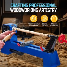 Wood Lathe Machine 14x20in 400W 1/2HP Bench T...