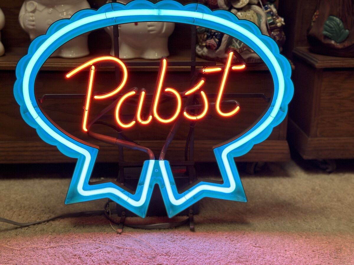 Pabst Blue Ribbon Neon Sign Vintage P-2323 Original #0556 | eBay Pabst Blue Ribbon Neon Sign Vintage P-2323 Original #0556 | eBay
