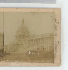 United States Capitol Washington DC Webster & Albee Stereoview