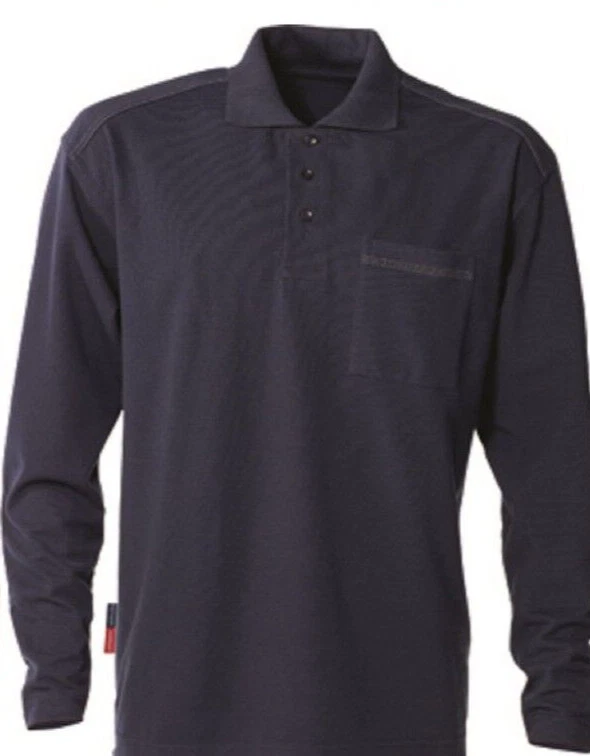 Fristads Kansas 100781 Poloshirt - Polohemd Langarm 7393 PM - Gr.2XL Dunkelblau