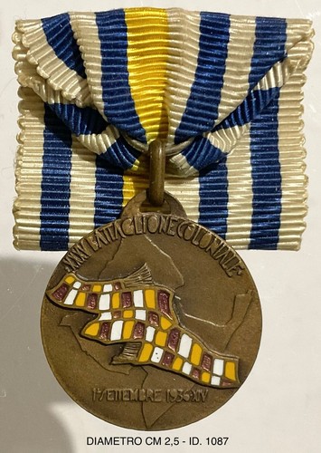 TRUPPE COLONIALI XXXV° BATTAGLIONE COLONIALE 1936 MEDAGLIA CAMPAGNE D’AFRICA