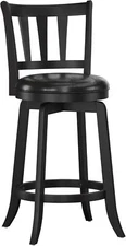 1Pc Hillsdale Presque Isle Swivel Stool Counter Height Black Bar Chair