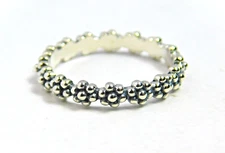 Authentic Pandora Ring, Ring of Daisies Stackable, 191035