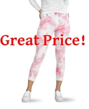 Hue Modern Denim High Rise Skimmer Leggings Romantic Rose M -MSRP 58