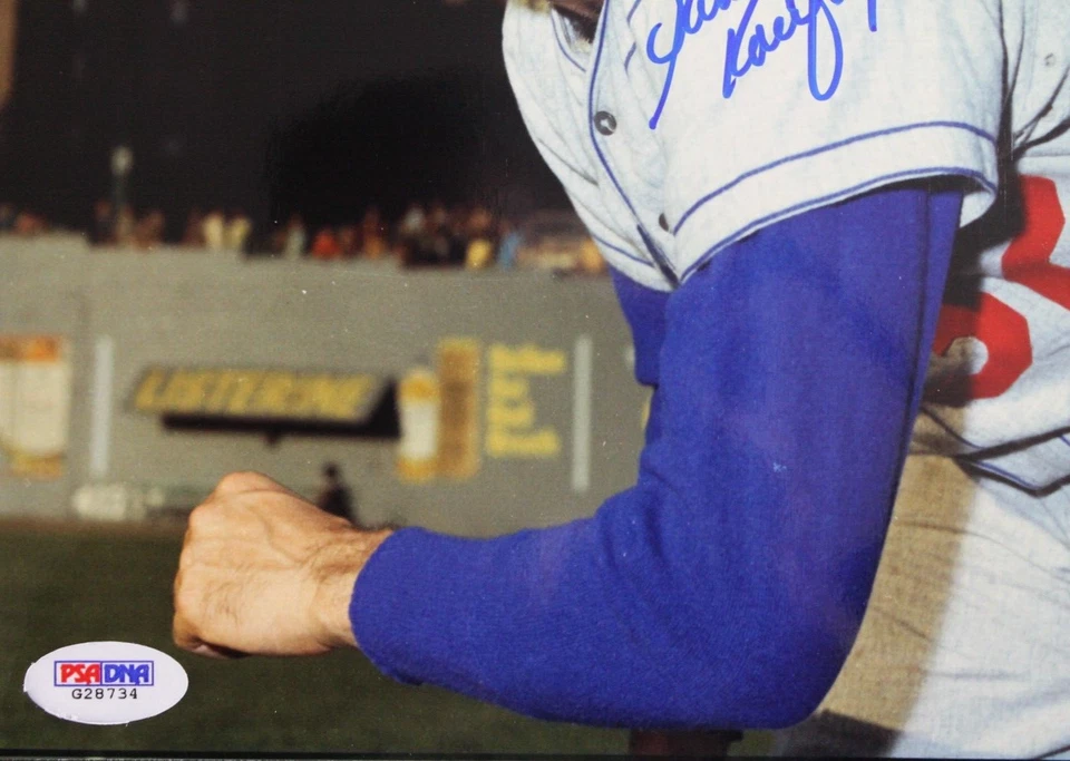 Sandy Koufax Los Angeles Dodgers HOF Autographed 8x10 Photo PSA COA - Image 3 of 4