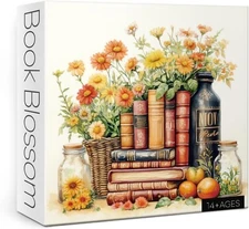 Flower Book Blossom  1000 Pc. Jigsaw Puzzle, Brand New-Sealed Box!
