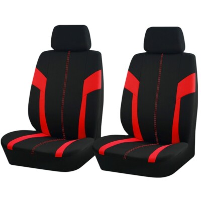 Plain Fabric Car Seat Cover Sports Polyester Biocolor Seat Covers Fit Most Car