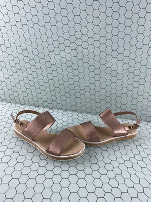 aldo rose gold platform sandals
