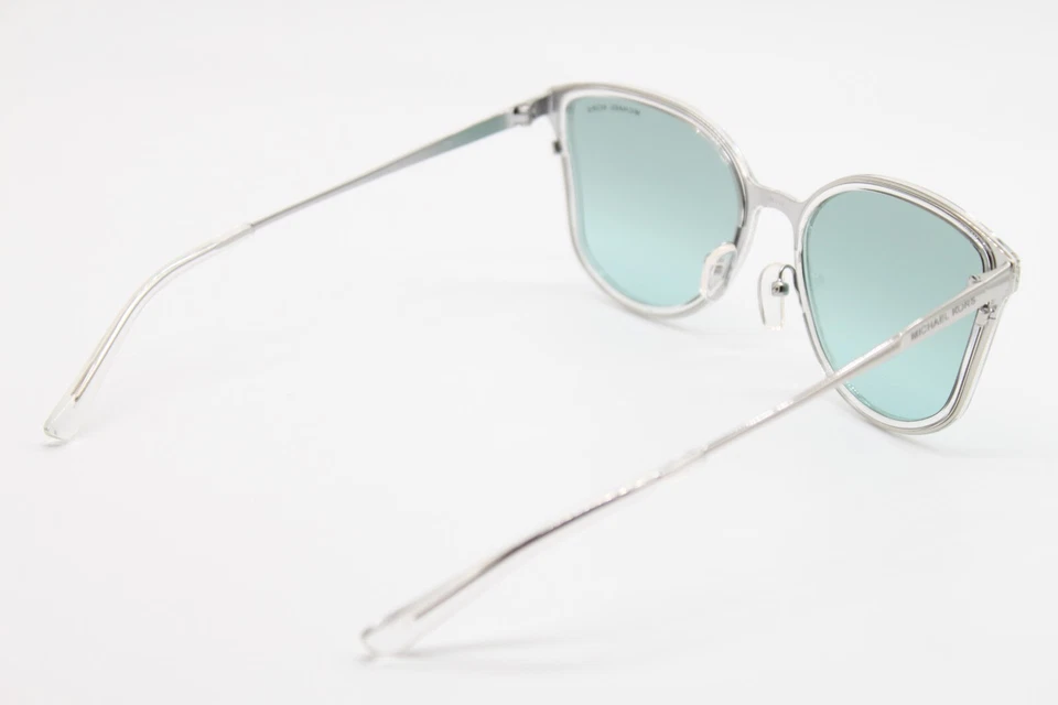 NEW MICHAEL KORS MK 1115 TURIN 11537C SILVER CLEAR AUTHENTIC SUNGLASSES 56-19 - Image 3 of 4
