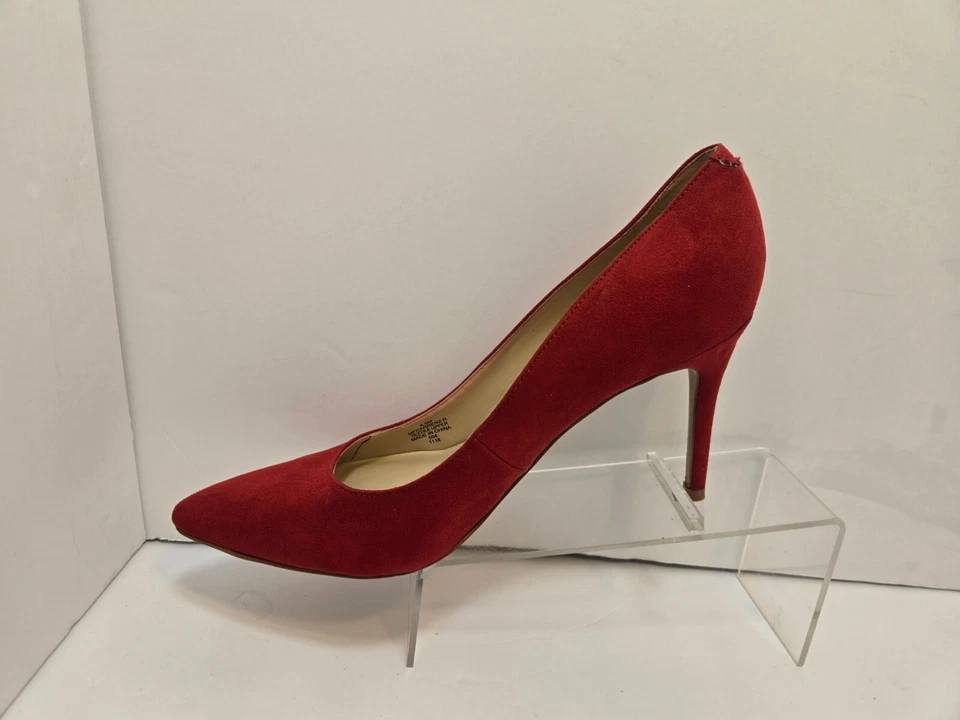 Zapatos de salón Marc Fisher Darren 2 para mujer imitación gamuza rojos punta EE. UU. 8,5 M Foto 4 de 4