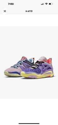 Nike KD15 KD 15 Kevin Durant WHAT THE Sz10 Mens Purple White  display picture 2