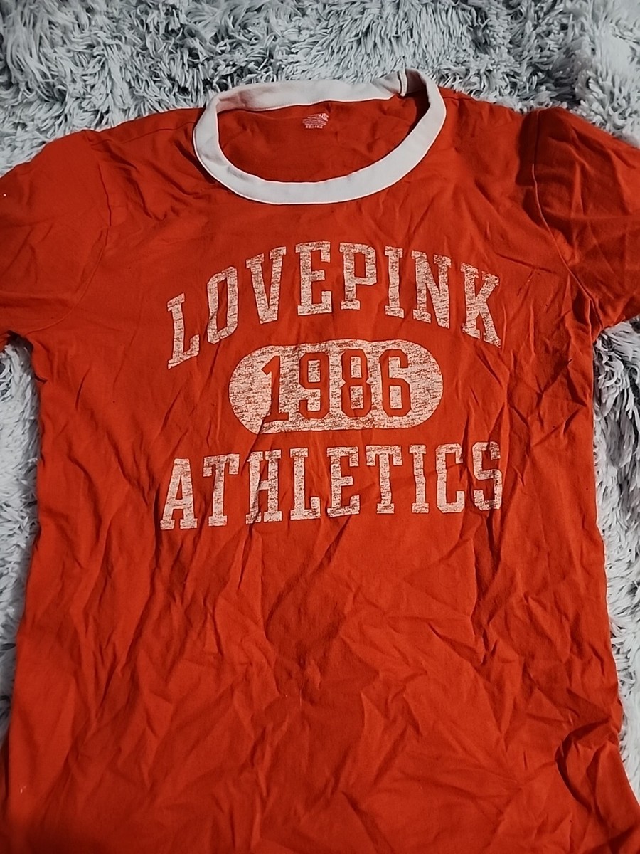 Pink Orange Love Pink T Shirt Ringer M | eBay
