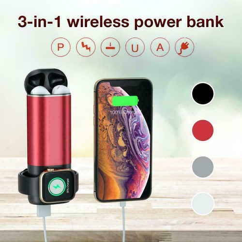 Banco de Alimentación Universal 3 en 1 5200mAh Carga USB Portátil Cargador de Batería Paquete - Imagen 1 de 16