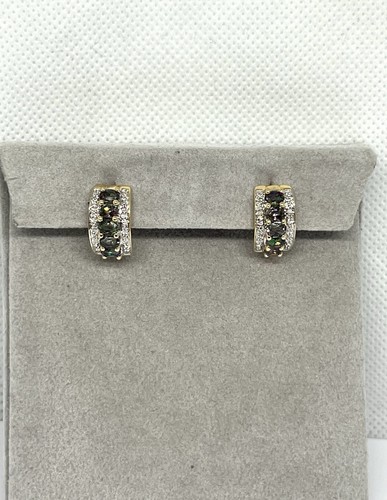 14k 14kt yellow gold mystic ladies earrings 3.8 grams