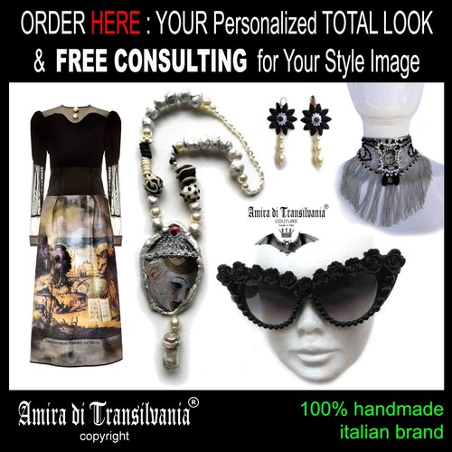 pearl jewelry necklace pendant amulet luxury jewels jellyfish beaded ostrich bib - Picture 18 of 24