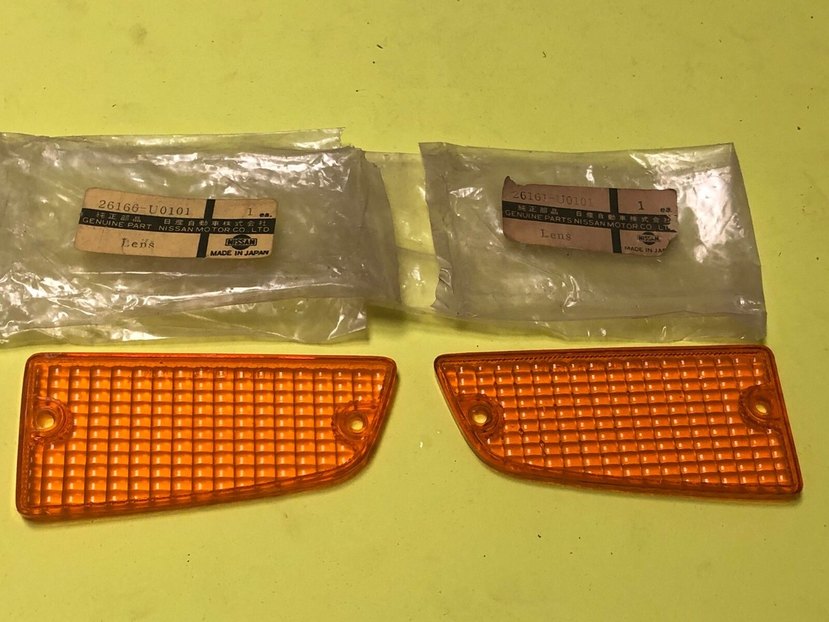 アクセサリー No.1265 Nissan Bluebird AD Van & Wagon Datsun 180B Bluebird 610 Indicator Lens Set 26166-U0101 Genuine
