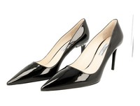 Prada Lackleder Pumps High Heels - 1I221F - Schwarz - Neu - 41 Uk 8