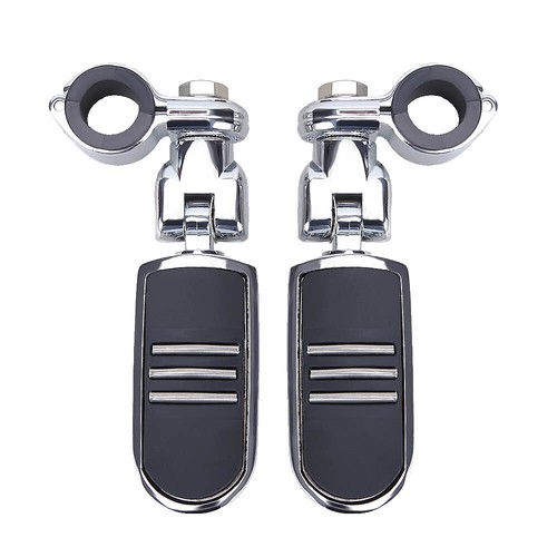 Motorcycle Highway Crash Bar 1 1/4" 32mm Foot Pegs Pedal Mount For Harley 1200 - Imagen 4 de 18