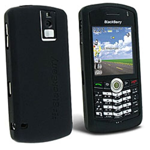 BLACK SILICONE CASE SKIN COVER for Blackberry Pearl 8100 8120 8130 - Picture 1 of 3