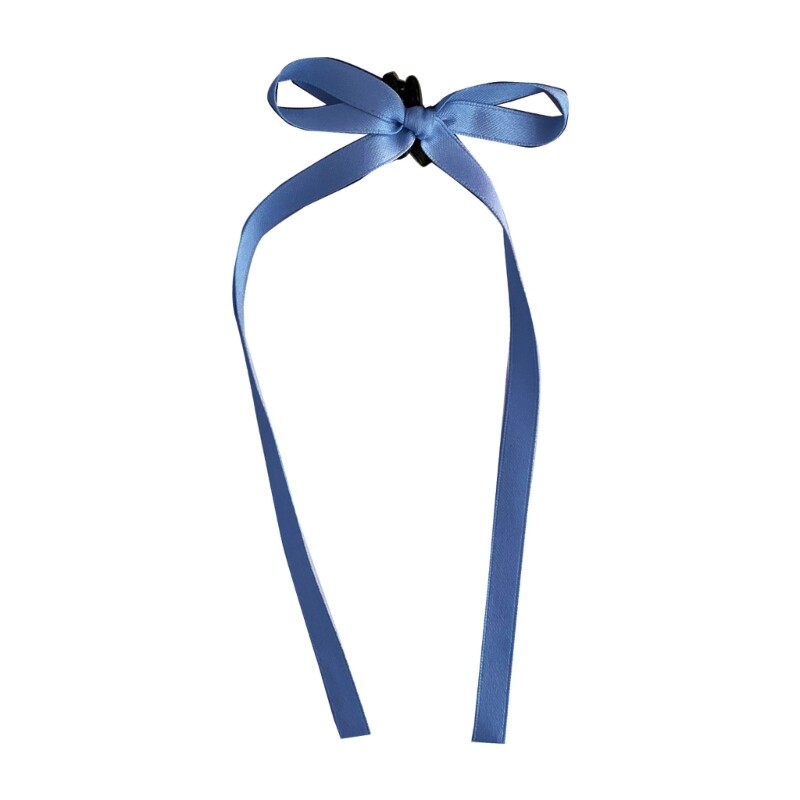 Ribbon Bowknot Claw Clip French Hair Banana Barrettes Female Hair