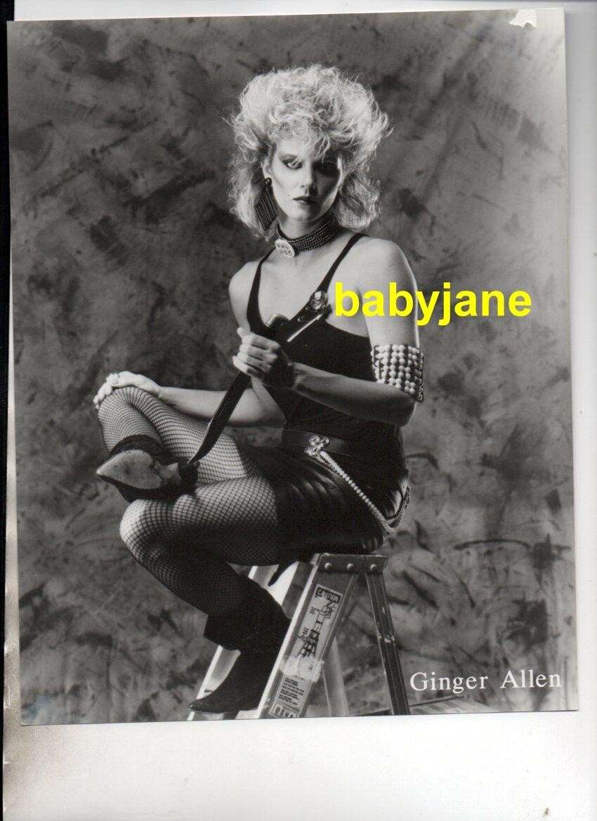 GINGER LYNN AKA GINGER ALLEN ORIG 8X10 PHOTO 1980s PORN STAR PUNK ROCK  LEATHER | eBay
