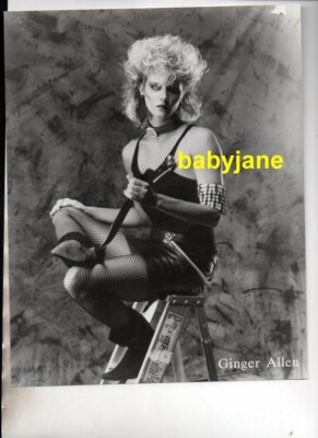 GINGER LYNN AKA GINGER ALLEN ORIG 8X10 PHOTO 1980's PORN STAR PUNK ROCK